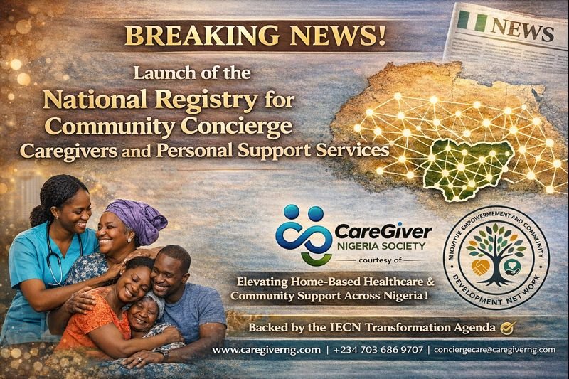 Launch of the National Registry for Community Concierge Caregivers and Care Providers for Personal and Family Support.