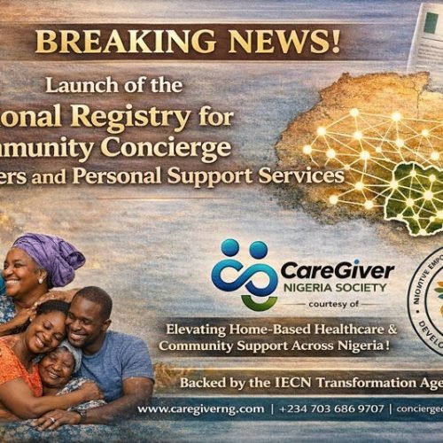 Launch of the National Registry for Community Concierge Caregivers and Care Providers for Personal and Family Support.